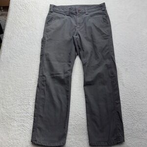 Milwaukee FreeFlex Mens Gray Work Pants 38x30 Style 701 Straight Utility Canvas